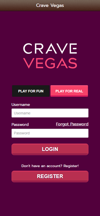 Crave Vegas Casino Mobile screenshot